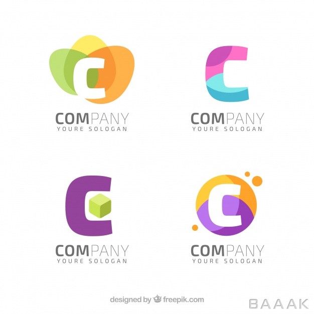 لوگو-زیبا-Various-abstract-modern-logos-letter-c_1172378