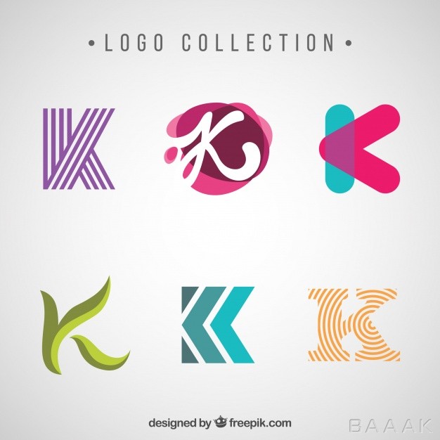 لوگو-زیبا-Various-modern-abstract-logos-letter-k_1193007