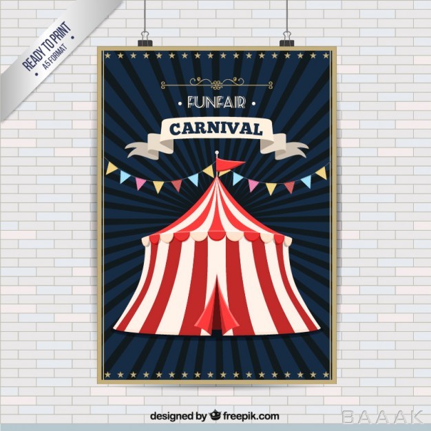 پوستر-مدرن-Carnival-tent-poster_547000654