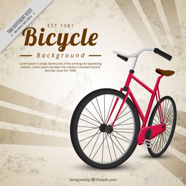 پس-زمینه-زیبا-و-جذاب-Abstract-background-with-classic-bicycle_407146719