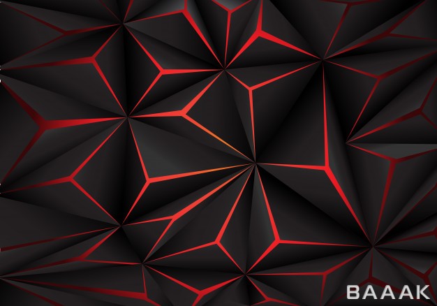 پس-زمینه-فوق-العاده-Abstract-black-polygon-red-light-futuirstic-technology-background_211248819