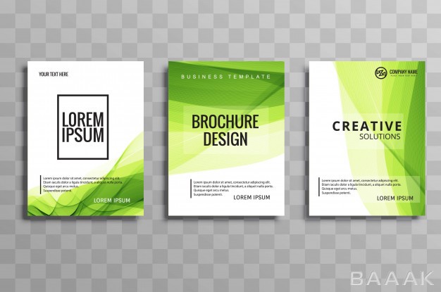بروشور-مدرن-و-خلاقانه-Abstract-green-business-brochure-wave-template-set_2046144
