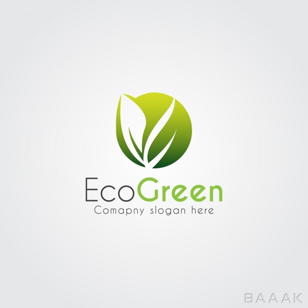 لوگو-جذاب-Ecological-modern-logo-abstract-leaf_914877