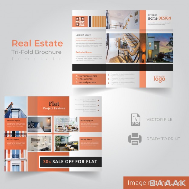 بروشور-زیبا-Real-estate-trifold-brochure-template_3669995