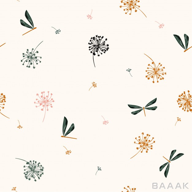 پترن-مدرن-و-جذاب-Seamless-pattern-vector-with-wind-blow-flowers-vector_813464155