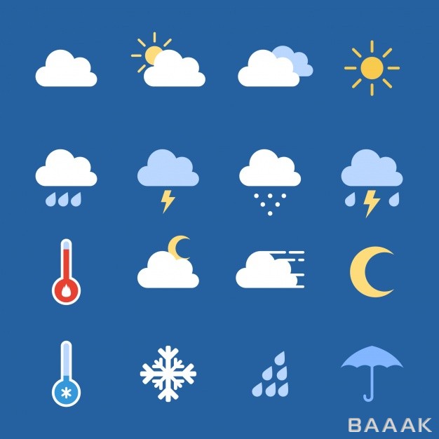 آیکون-خلاقانه-Weather-icons-collection_777770839