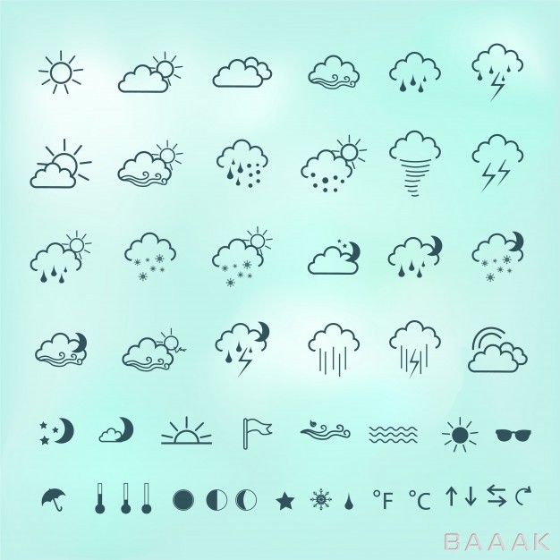 آیکون-مدرن-و-خلاقانه-Weather-icons_851652060