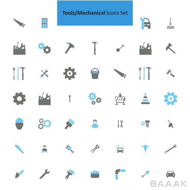 آیکون-مدرن-و-خلاقانه-Mechanical-tools-icons-collection_724625402