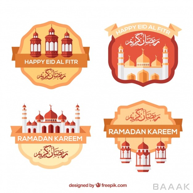 رمضان-زیبا-Decorative-stickers-ramadan-kareem_933731867