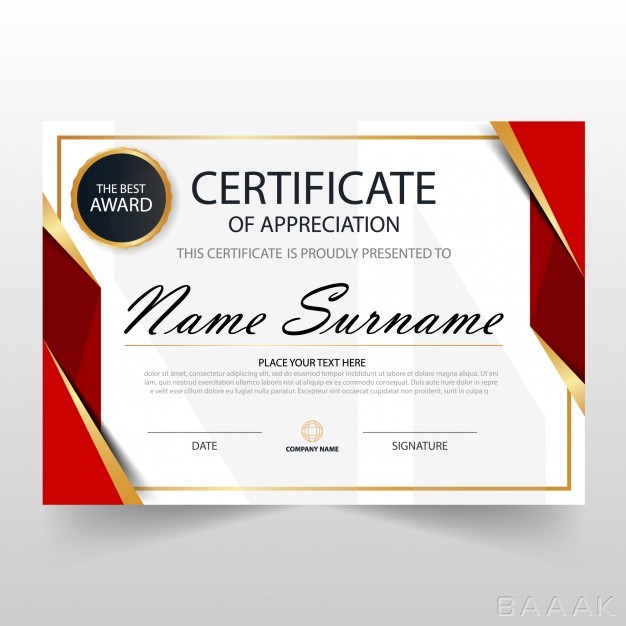 قالب-سرتیفیکیت-خاص-Red-horizontal-certificate-template_162243925