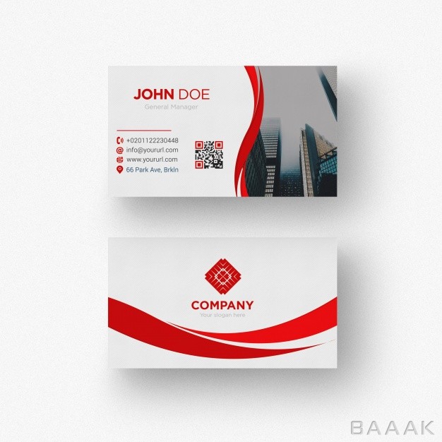 کارت-ویزیت-زیبا-و-جذاب-Red-white-business-card_989232941