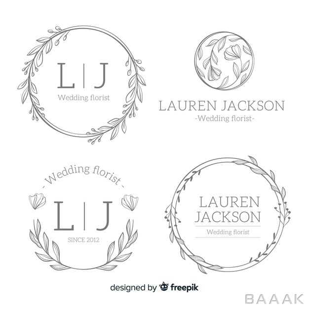 لوگو-مدرن-و-جذاب-Wedding-florist-logo-templates-collection_4969561