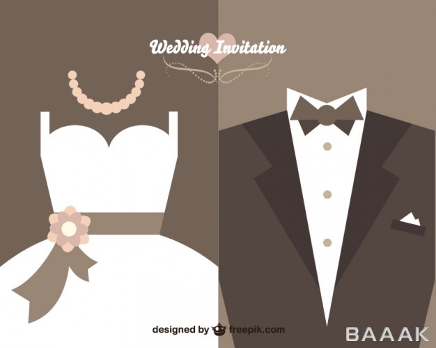 کارت-دعوت-خاص-Wedding-invitation-with-bride-dress-wedding-suit_700703501