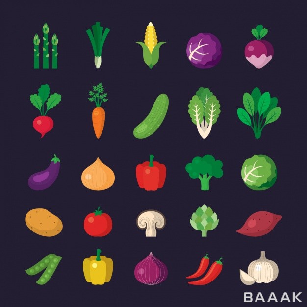 آیکون-فوق-العاده-Vegetable-icons-collection_135492184