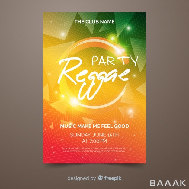 تراکت-مدرن-و-خلاقانه-Reggae-party-flyer_153003137
