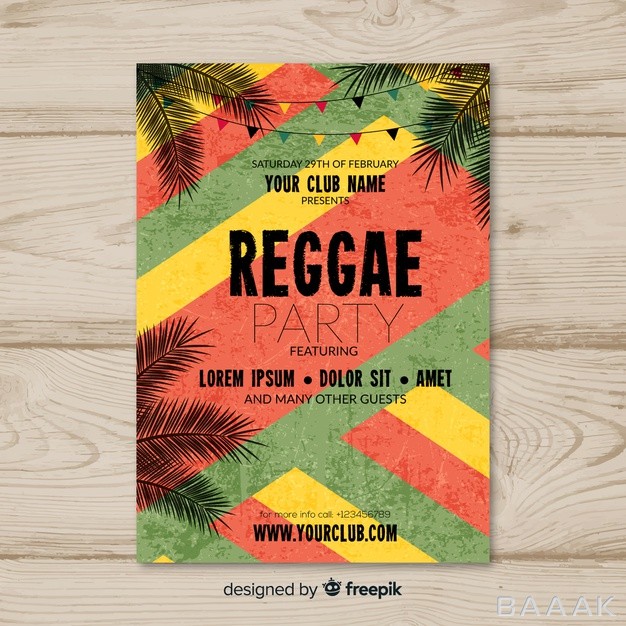 تراکت-مدرن-و-خلاقانه-Reggae-party-flyer_250743587