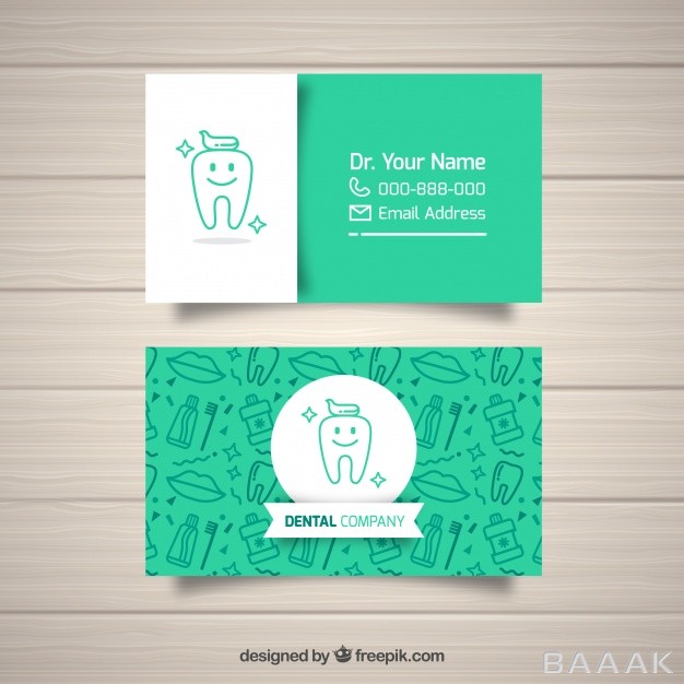 کارت-ویزیت-خاص-و-مدرن-Dentist-business-card-template_1344127
