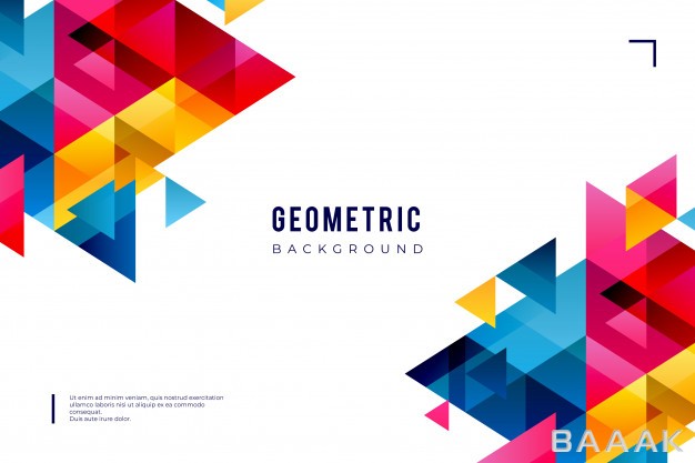 پس-زمینه-زیبا-و-جذاب-Geometric-background-with-colorful-shapes_496422334