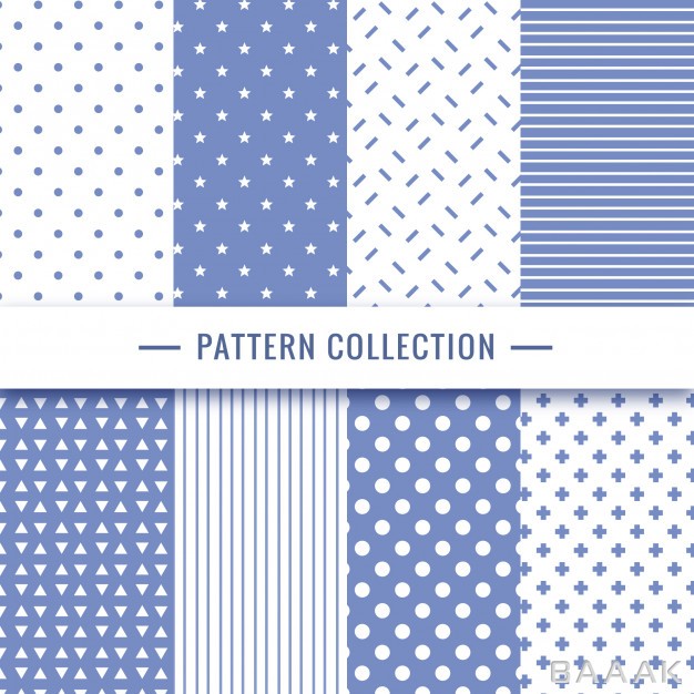 پترن-خلاقانه-Geometric-seamless-pattern-collection-blue-colors_720956415