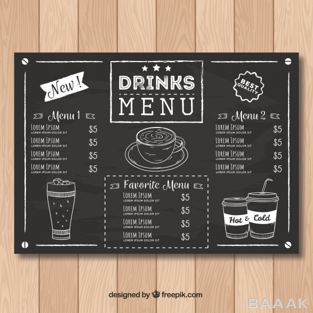منو-زیبا-Restaurant-menu-template-blackboard-style_627189962