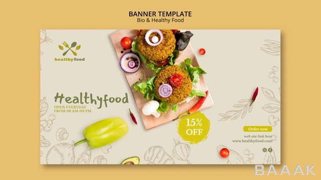 بنر-خلاقانه-Restaurant-with-healthy-food-banner-template_464538842