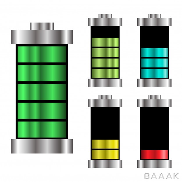 لوگو-پرکاربرد-Set-battery-logo-energy-charge-illustration_5727695