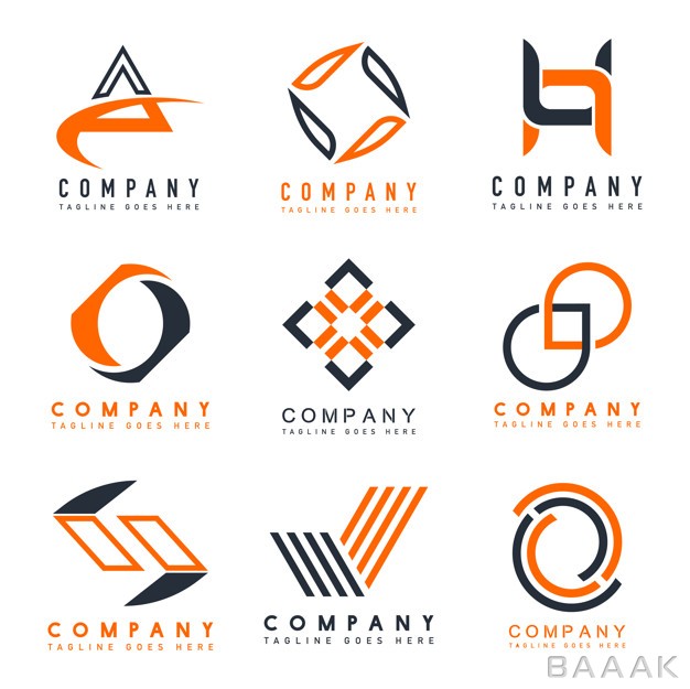 لوگو-جذاب-Set-company-logo-design-ideas-vector_3428195