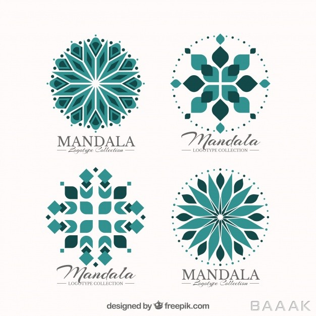 لوگو-زیبا-و-خاص-Set-decorative-mandala-logos_1138485