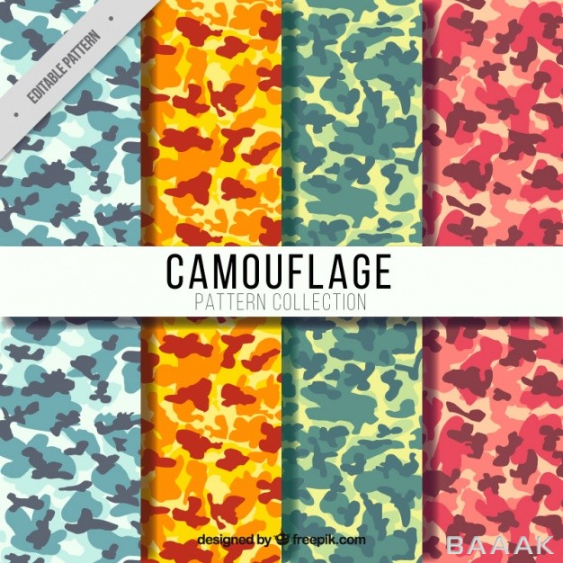 پترن-زیبا-Set-four-colorful-camouflage-patterns_329848903
