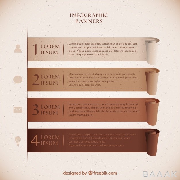 اینفوگرافیک-مدرن-Set-infographic-banners-brown-tones_692576003
