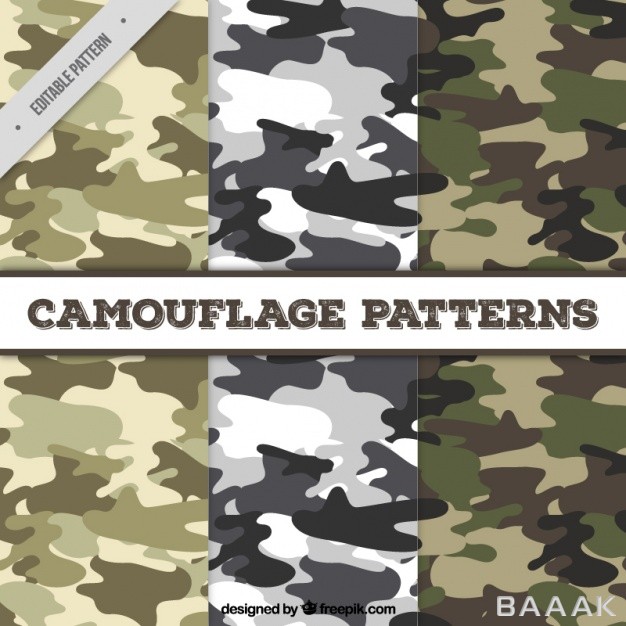 پترن-جذاب-Set-three-fantastic-camouflage-patterns_132076329