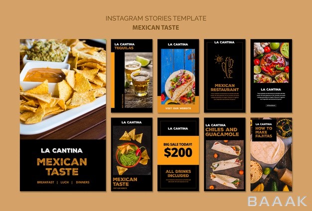 اینستاگرام-جذاب-و-مدرن-Mexican-restaurant-instagram-stories-template_917873932