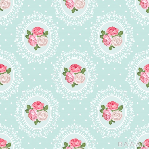 پس-زمینه-خاص-و-خلاقانه-Shabby-chic-rose-seamless-pattern-polka-dot-background_166459306