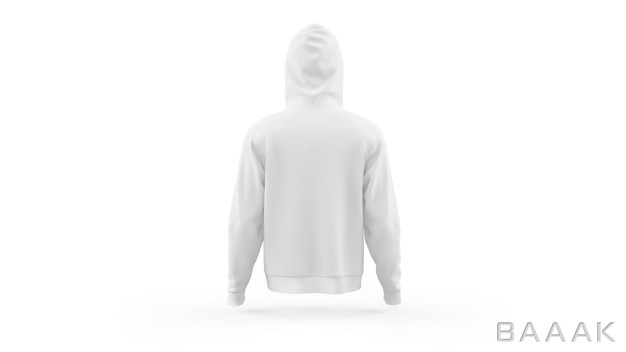 موکاپ-جذاب-White-hoodie-mockup-template-isolated-back-view_784656689