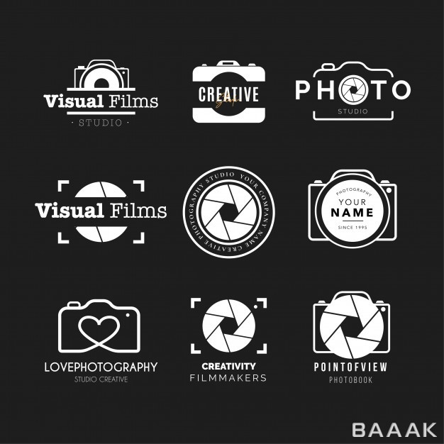 لوگو-خلاقانه-Photography-logo-collection_4851884