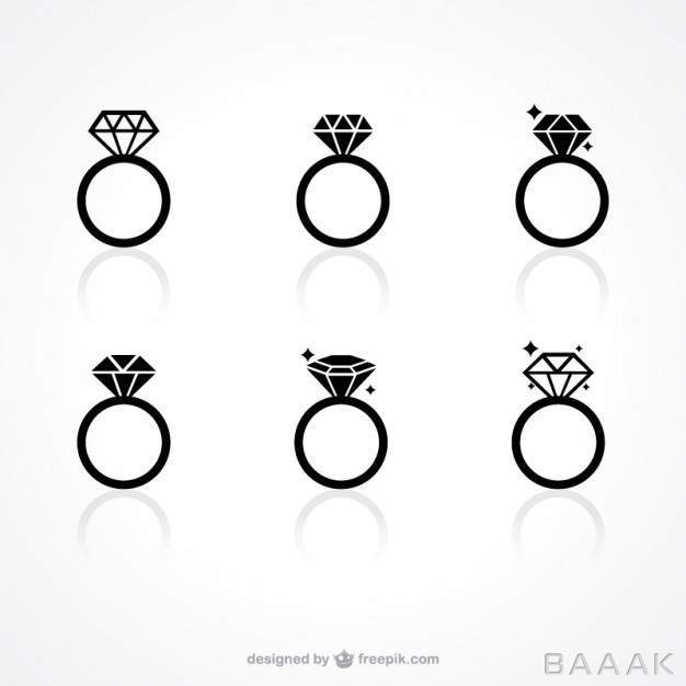 آیکون-خاص-و-مدرن-Diamond-ring-icons_124058432