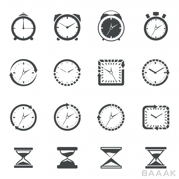 آیکون-زیبا-Time-icon-collection_322001691