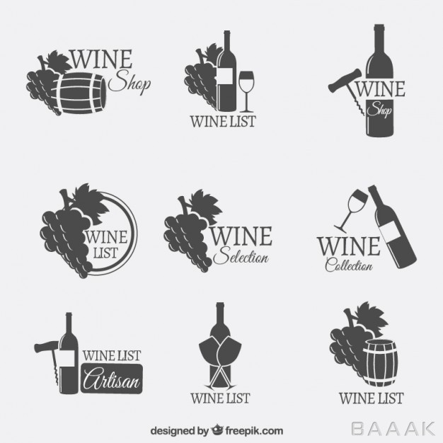 لوگو-خلاقانه-Wine-logos_790297