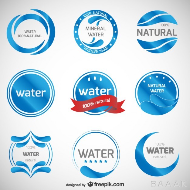 لوگو-مدرن-و-خلاقانه-Mineral-water-logos-collection_760871