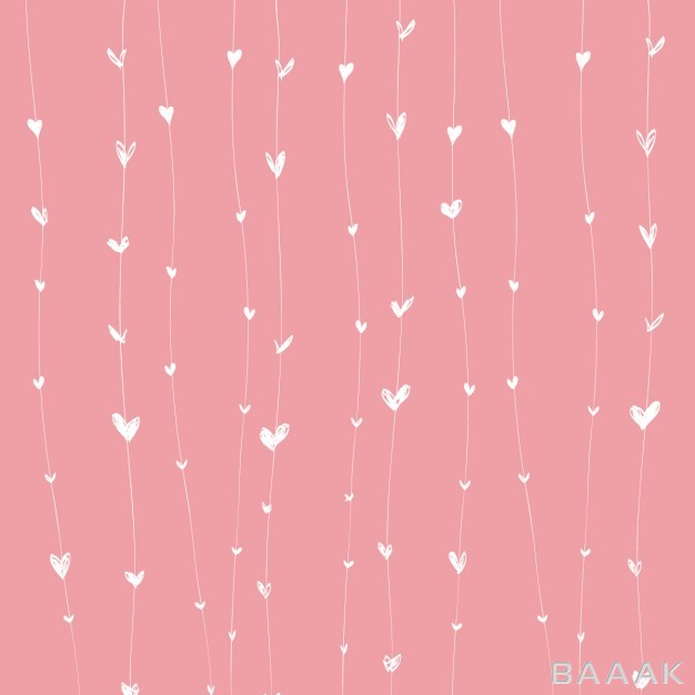 پس-زمینه-جذاب-و-مدرن-Pink-background-with-white-hearts-lines_451908120