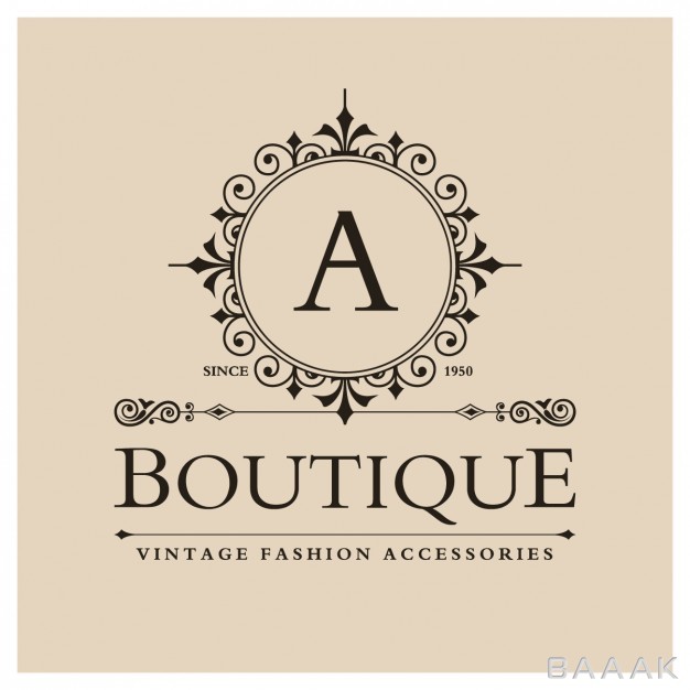لوگو-زیبا-و-خاص-Vintage-boutique-logo_843732