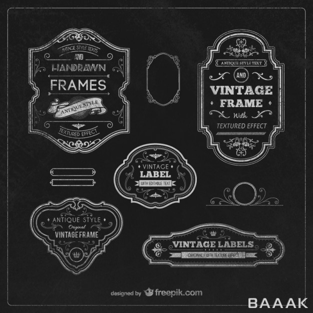 قاب-فوق-العاده-Vintage-labels-frames_135477492