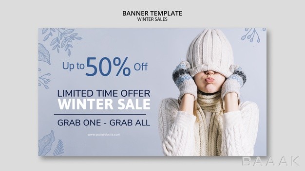 بنر-خاص-و-مدرن-Winter-sale-banner-template-with-woman_531693743