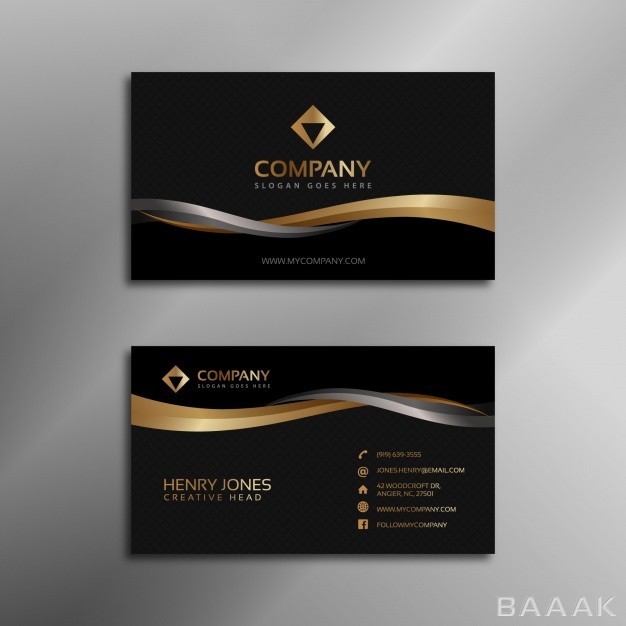 کارت-ویزیت-زیبا-Black-gold-business-card_1187938