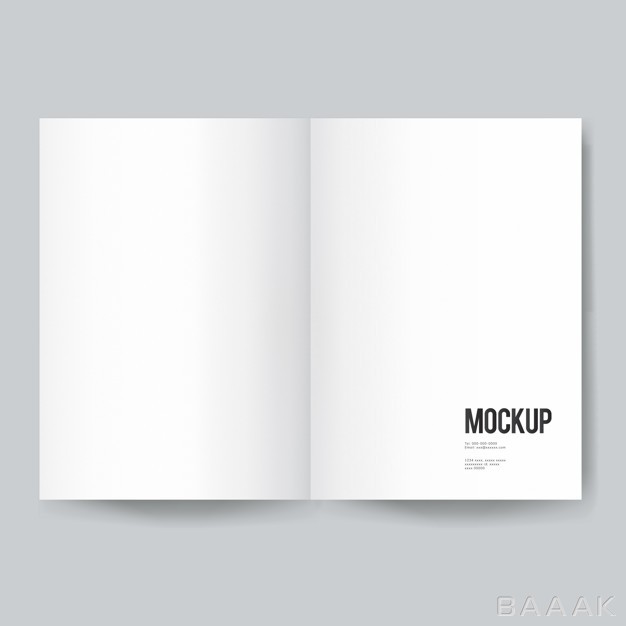 موکاپ-مدرن-و-جذاب-Blank-book-magazine-template-mockup_246323545