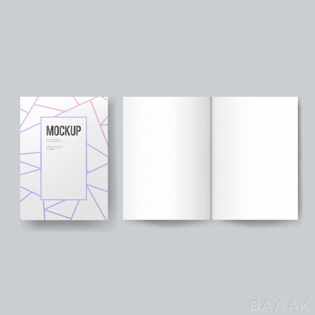 موکاپ-خاص-و-خلاقانه-Blank-book-magazine-template-mockup_776431065