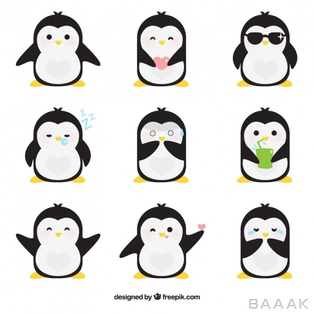 آیکون-خاص-و-مدرن-Flat-emoticons-fantastic-penguin_982796783