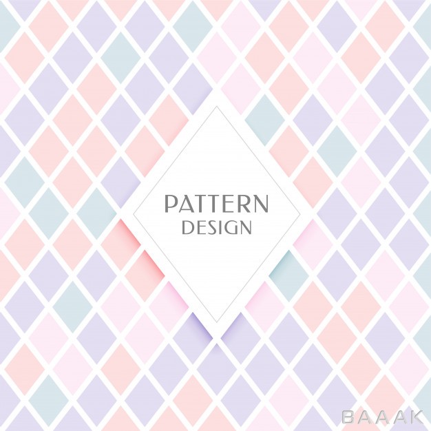 پترن-مدرن-Elegant-diamond-shape-pattern-pastel-colors_569133163