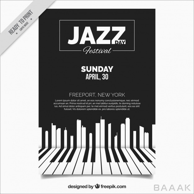 بروشور-زیبا-Elegant-jazz-brochure-with-piano-keys_1063650