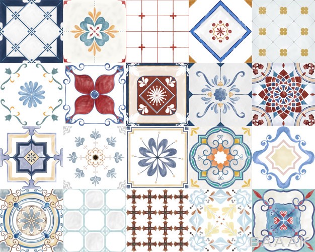 پترن-خاص-و-مدرن-Illustration-tiles-textured-pattern_301202595